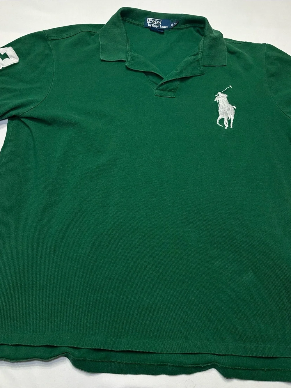 Polo Ralph Lauren Big Pony Polo Mens XL Green Custom Fit